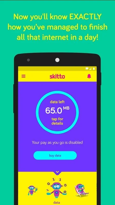 Skitto for Android - Manage Your Mobile Connection