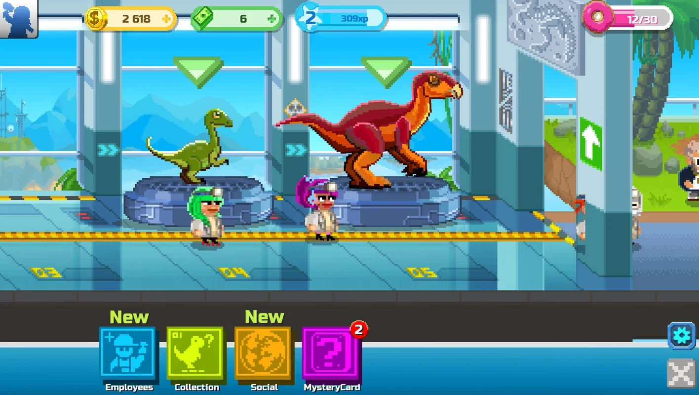 Dino Factory for Android: Manage Dinosaurs in a Pixelated World