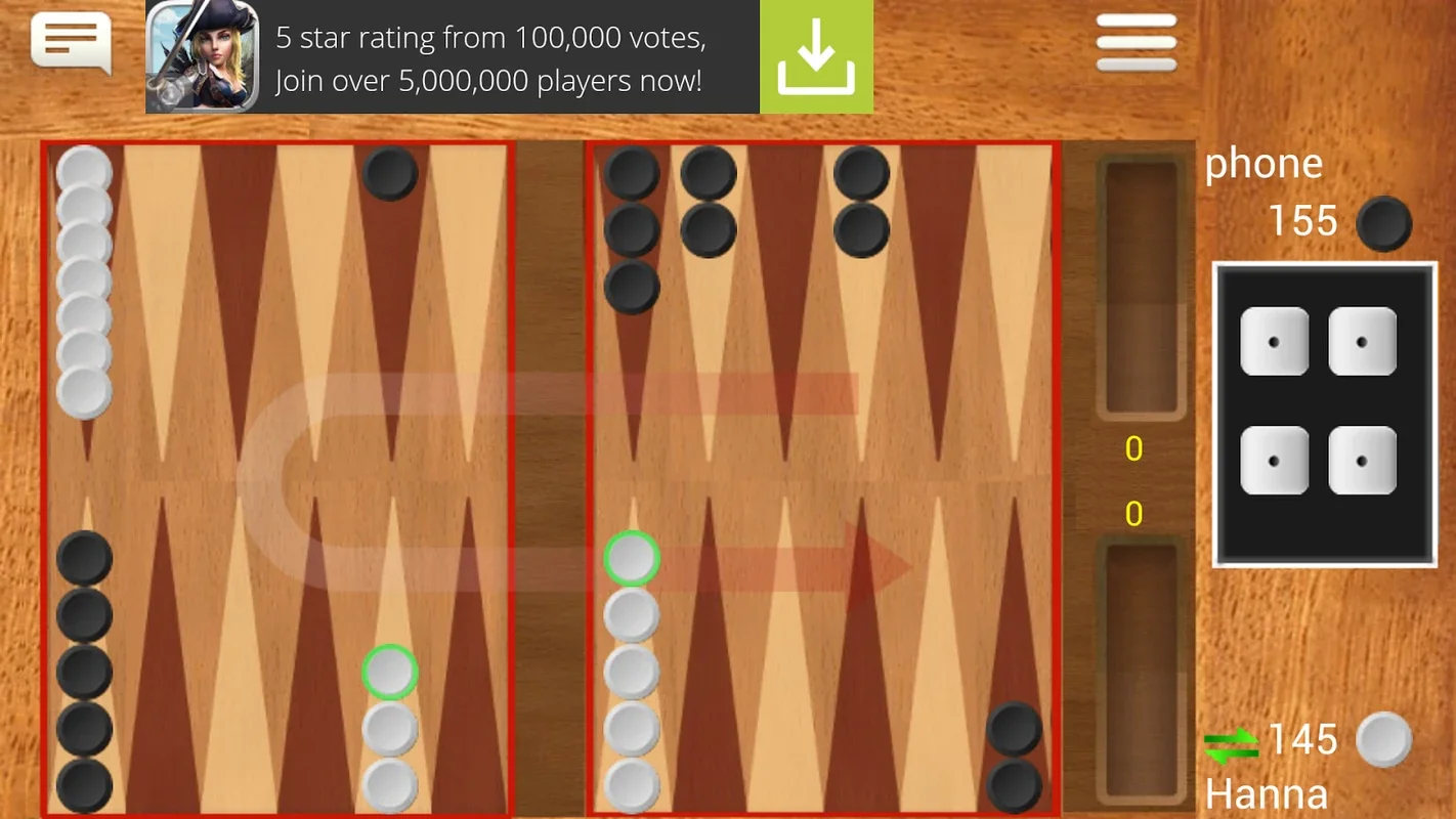 BackgammonLiveFree for Android - Engaging Board Game