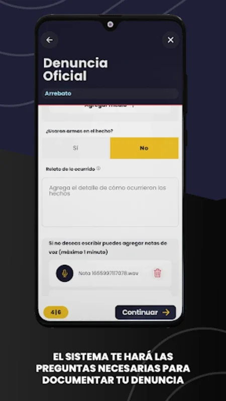 Denuncias Virtuales for Android - Streamline Crime Reporting