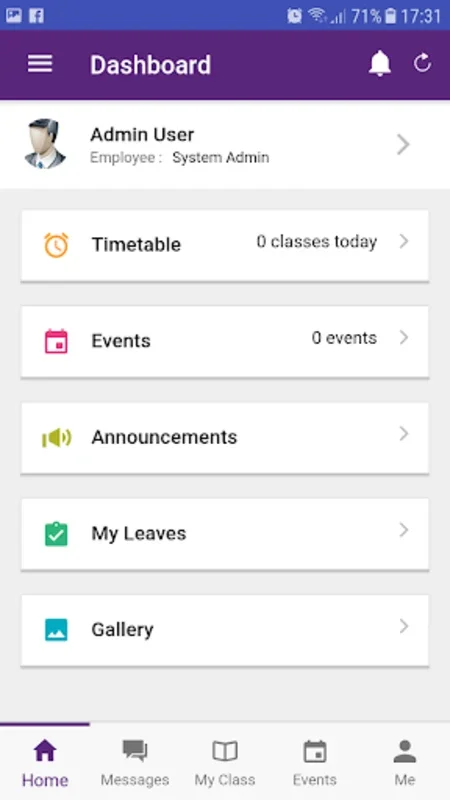 Kids Academy International Sch for Android - Streamlined School Communication