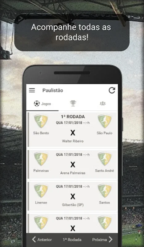 Campeonato Paulista 2022 for Android - Real-Time Updates