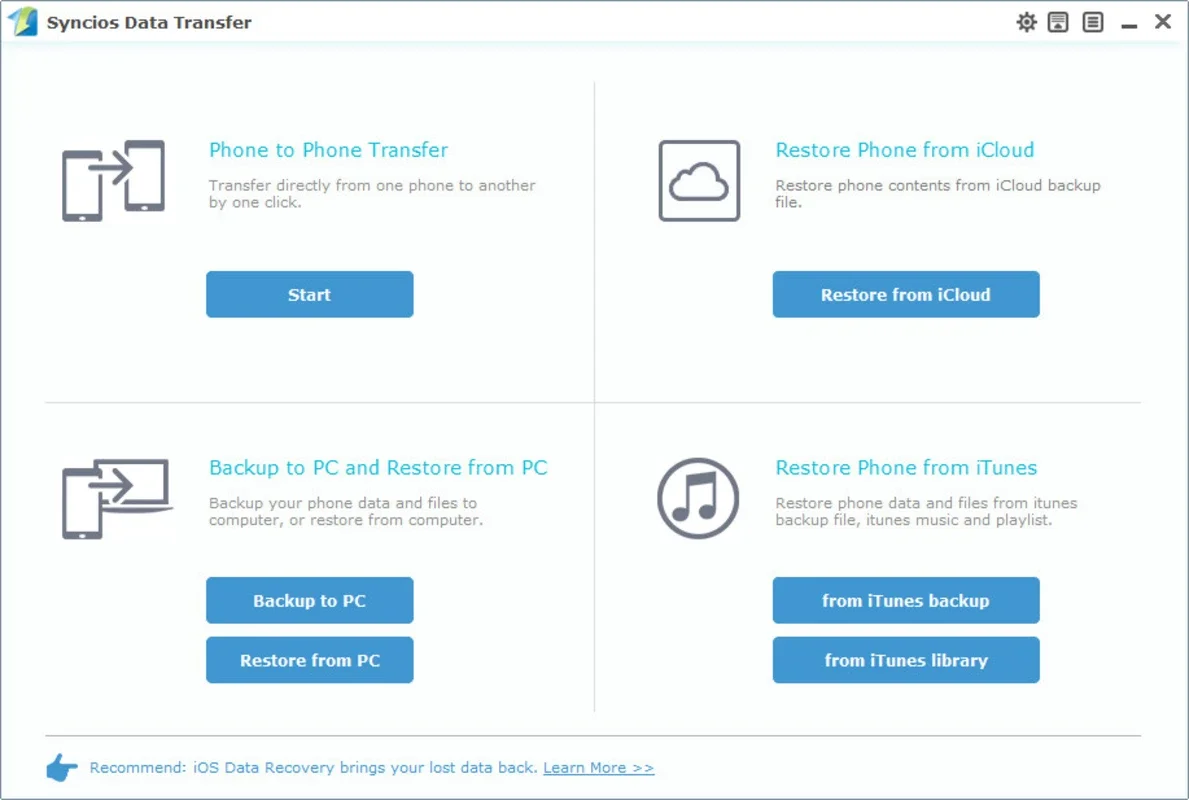 Syncios Data Transfer for Mac - Transfer Data Easily