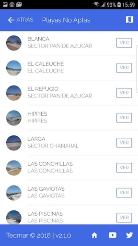 Playas Habilitadas for Android - Your Chile Beach Companion