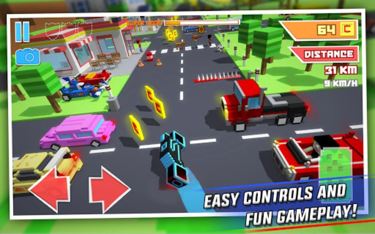 Crossy Brakes: Blocky Road Fun for Android - No Downloading Required