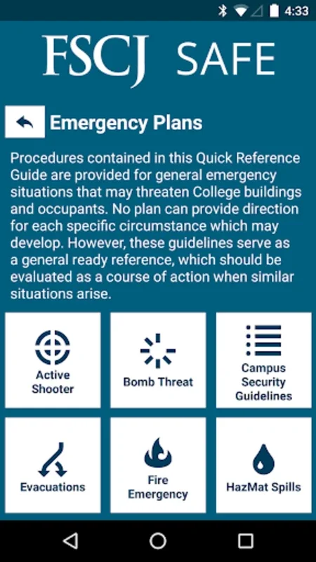 FSCJ Safe for Android - Keep Campus Safe with This App