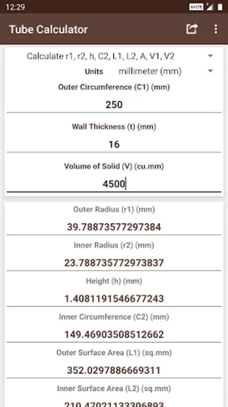 Tube Calculator for Android: Precise and Efficient