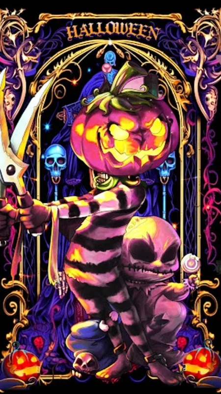 Halloween Color by Number for Android - Relax with Romantic Images