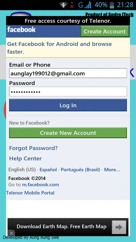 TelenorMM Free FB for Android: Unlock Services