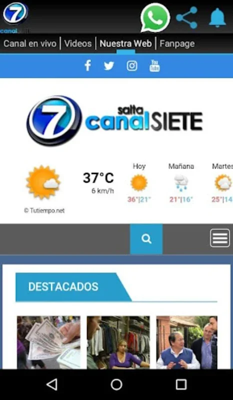 Canal 7 Salta for Android: Diverse Entertainment