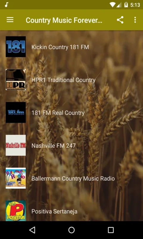 Country Music Forever Radio for Android: Diverse Country Tunes