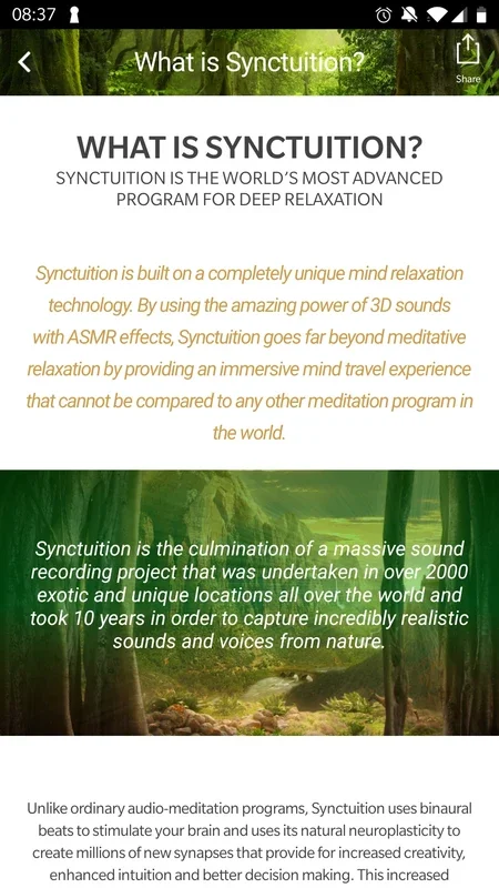 Synctuition for Android: Immersive Audio Experience