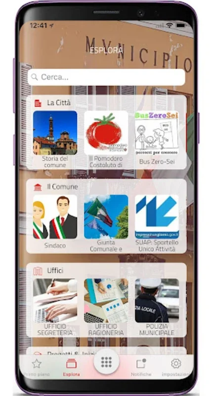 MyCambiano for Android: Streamlining Municipal - Citizen Interactions