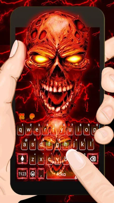 Lightning Devil Theme for Android: Customizable Keyboard