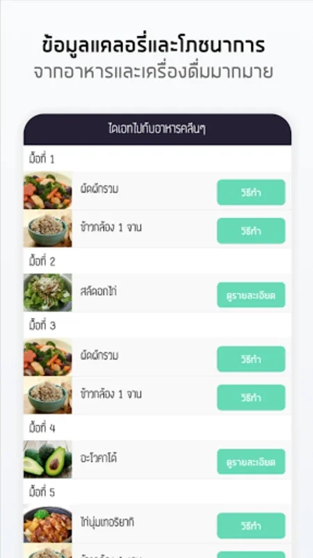 แคลอรี่ ไดอารี่ for Android: Manage Your Diet