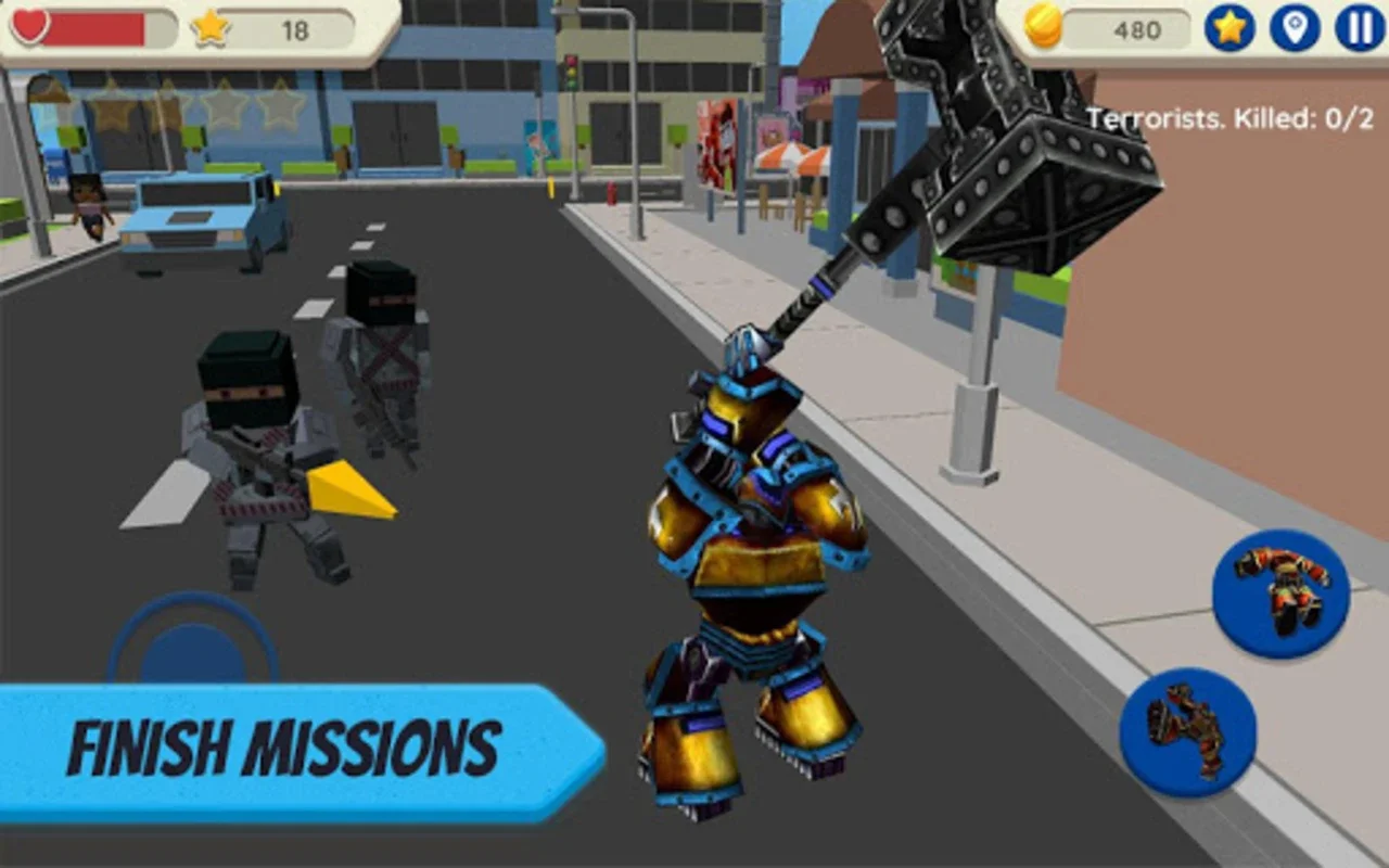 Robot Hero: City Simulator 3D for Android - Unleash Chaos