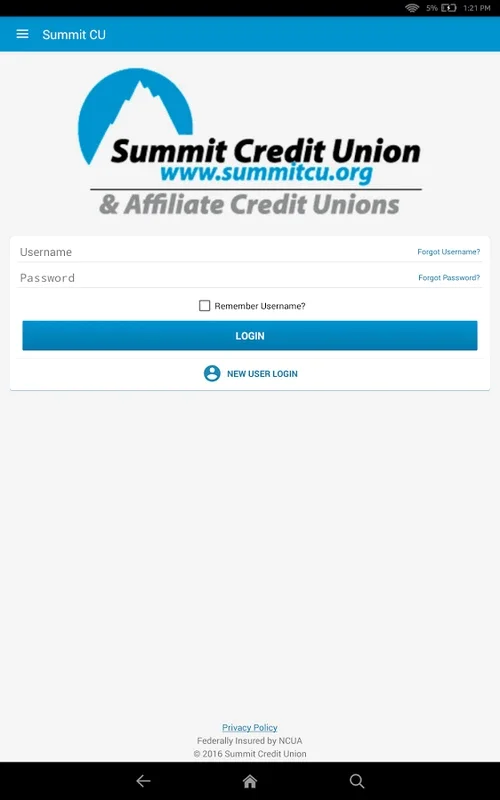 Summit CU for Android - Secure Finance Management