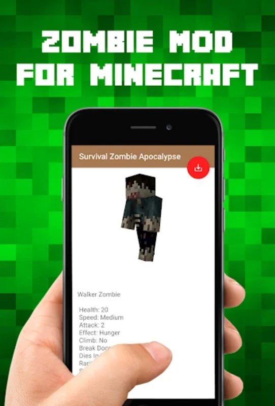 Survival Zombie Apocalypse for Android - Intense Minecraft PE Mod