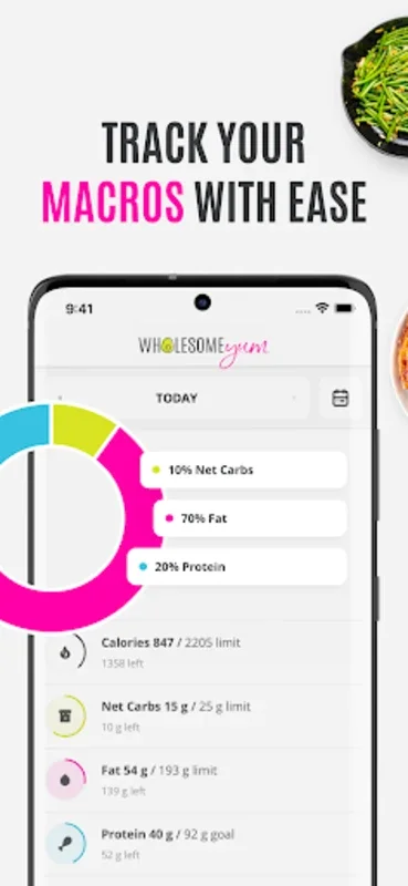 Wholesome Yum for Android - Manage Low-Carb Life Easily