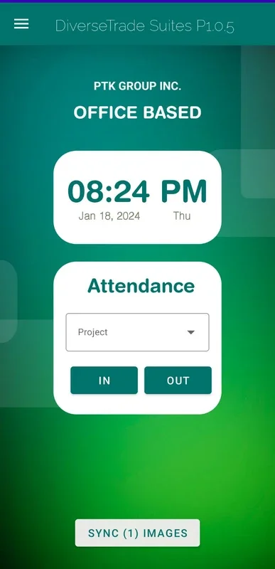 DiverseTrade Suites BETA for Android - Mobile Biometric Attendance