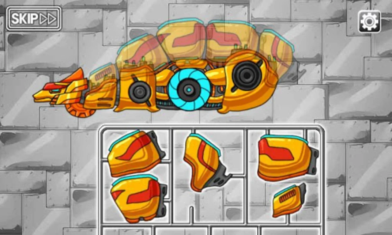 Stegosaurus Gold - Dino Robot for Android: Assemble a Dinosaur