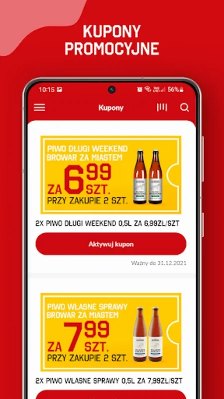 Duży Ben for Android - Unlock Exclusive Alcohol Deals