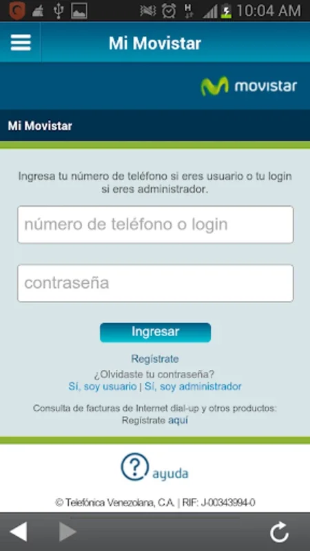 Mi Movistar Venezuela for Android - Streamlined Telecom Management