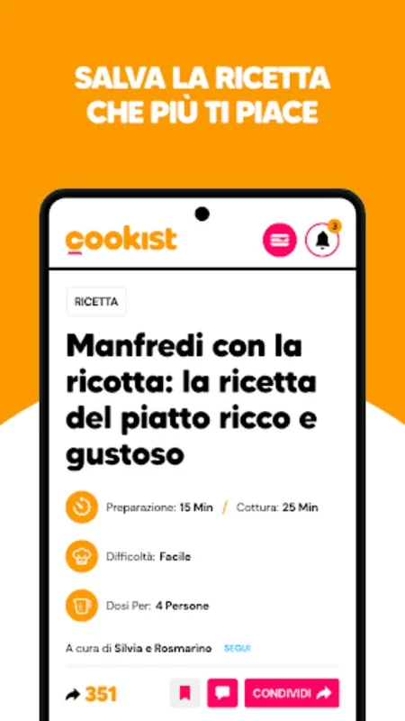 Le ricette di Cookist for Android - Download the APK from AppHuts