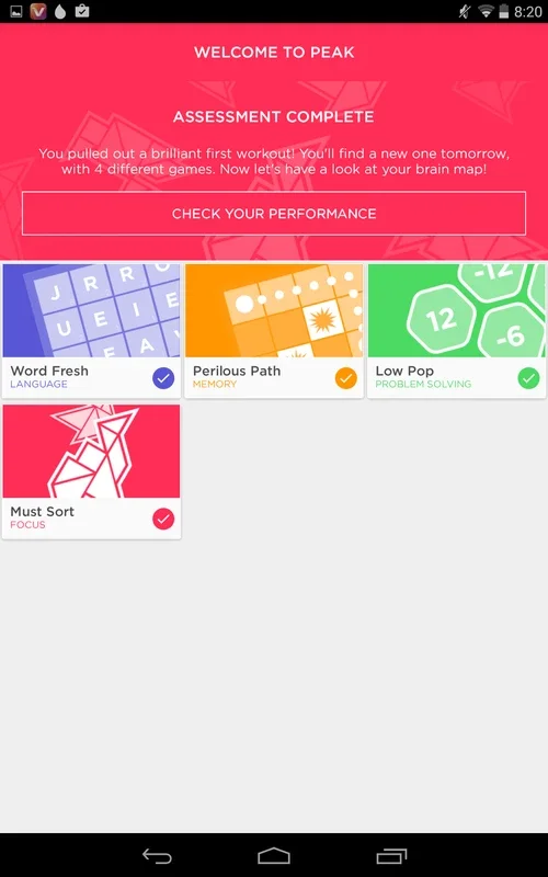 Peak for Android - Enhance Your Brain Skills