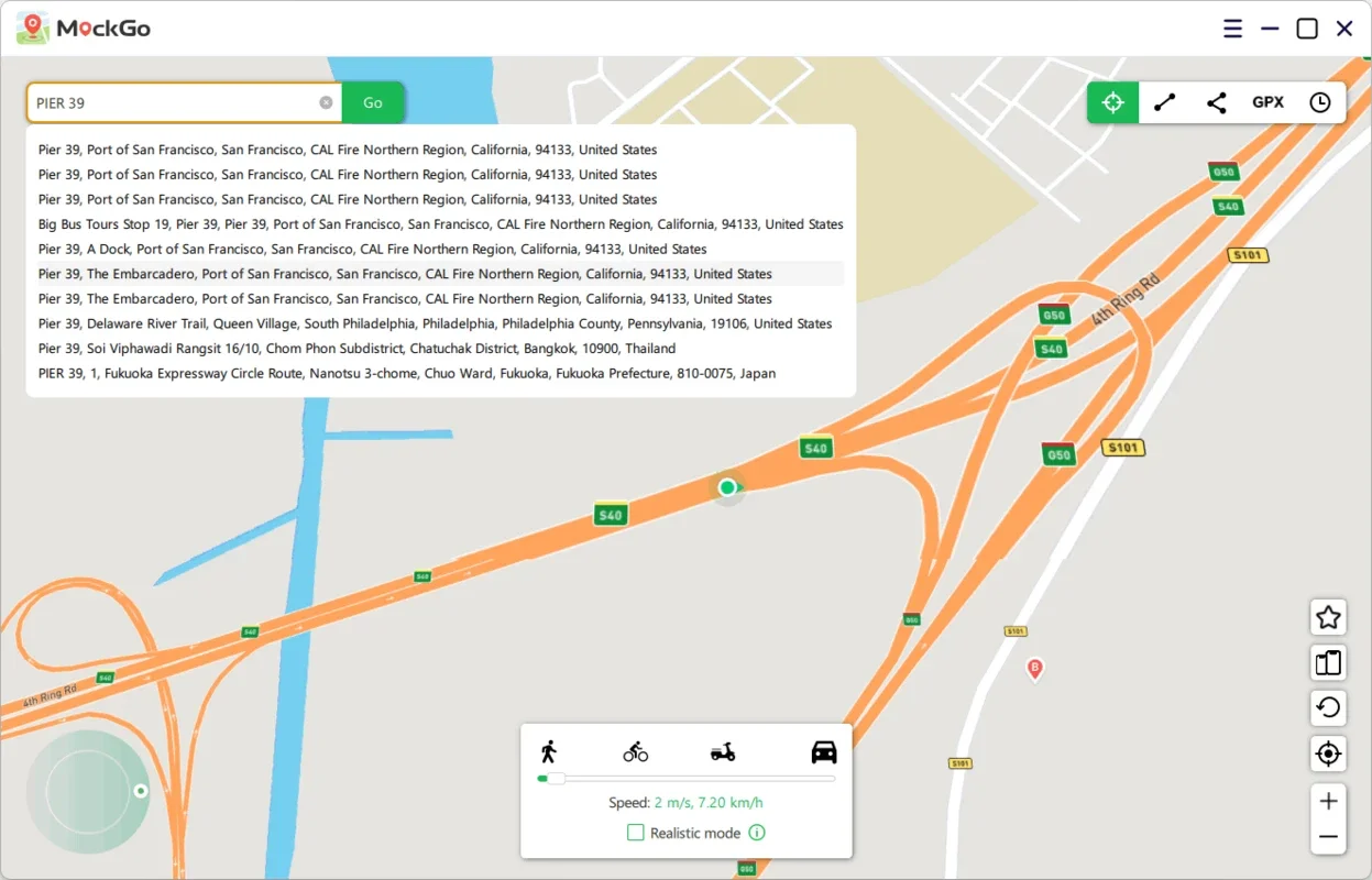 MockGo for Windows - Simulate iOS GPS Location Easily