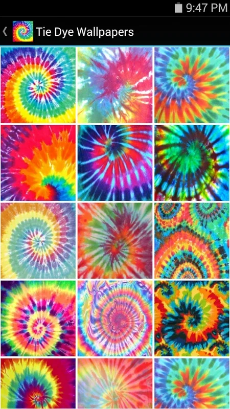 Tie Dye Wallpapers for Android - Vibrant and Nostalgic