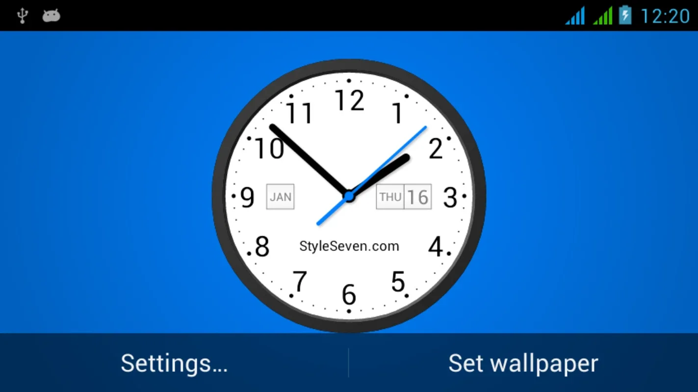 Light Analog Clock LW - 7 for Android - Classic Design with Modern Utility