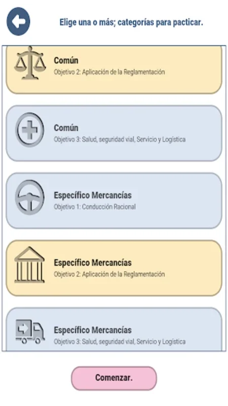 Examen CAP Mercancías España for Android - Ace the CAP Exam