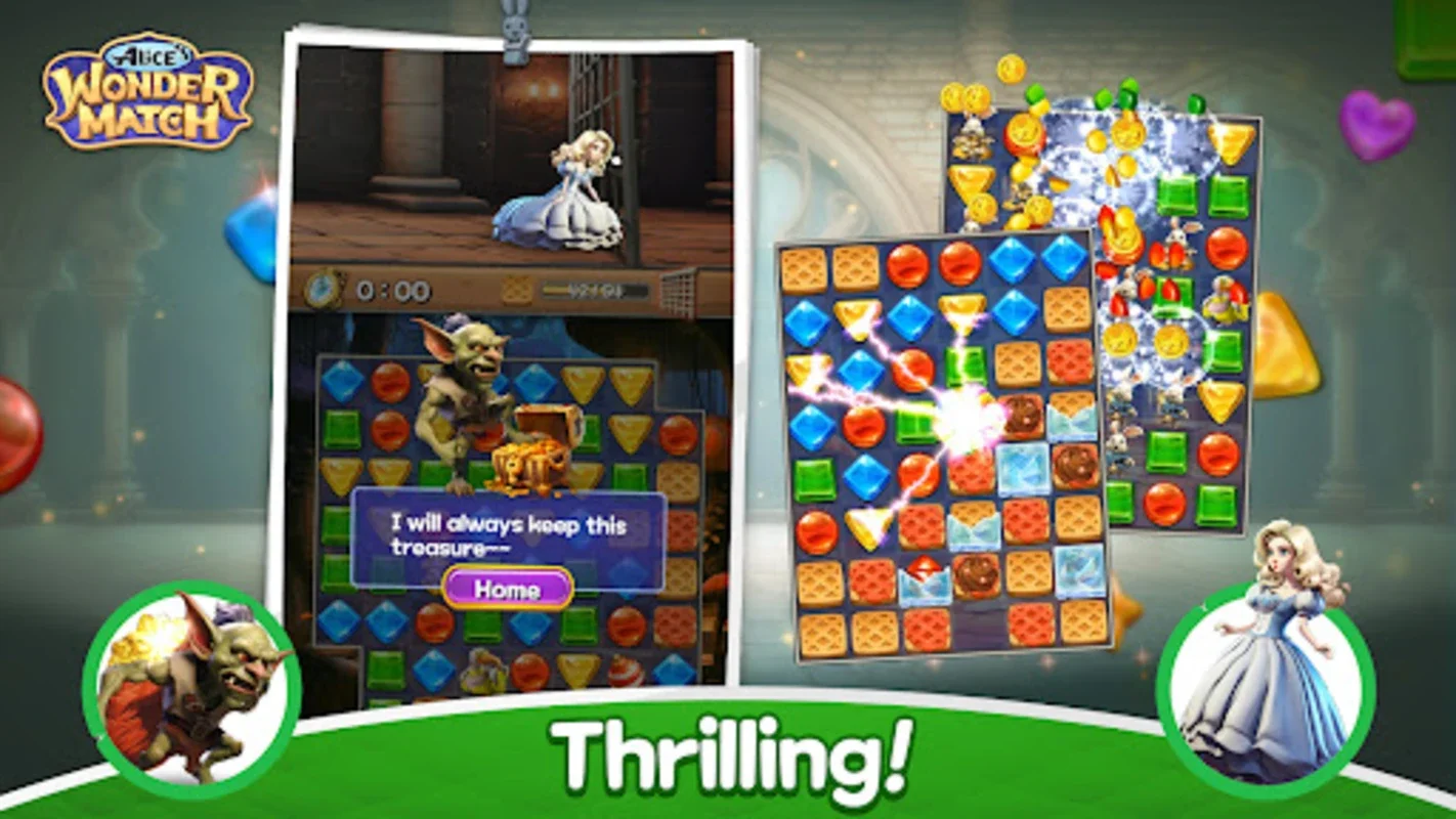 Alice Wonder Match for Android - Immerse in Whimsical Match-3