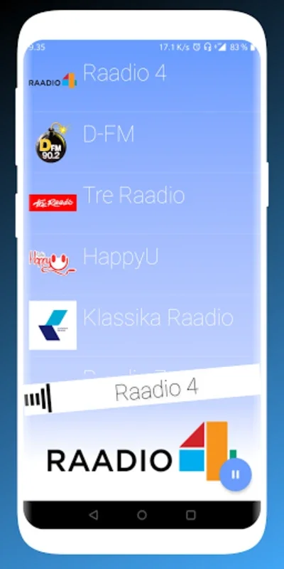 Raadio for Android - Enjoy Estonian Radio