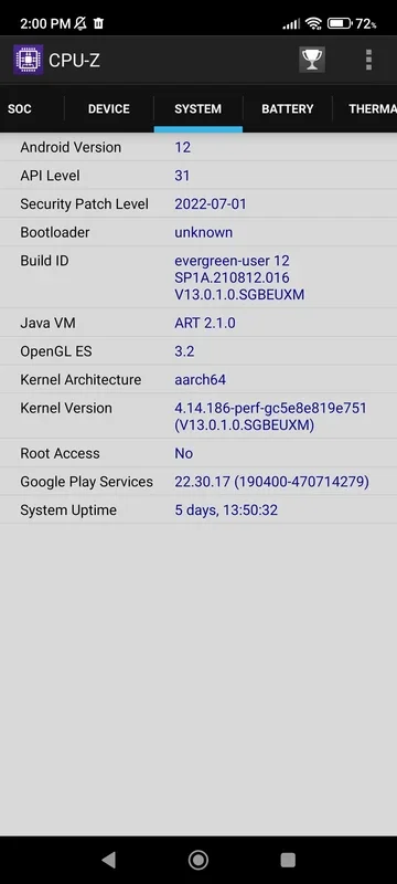 CPU-Z for Android - Free Hardware Info Tool