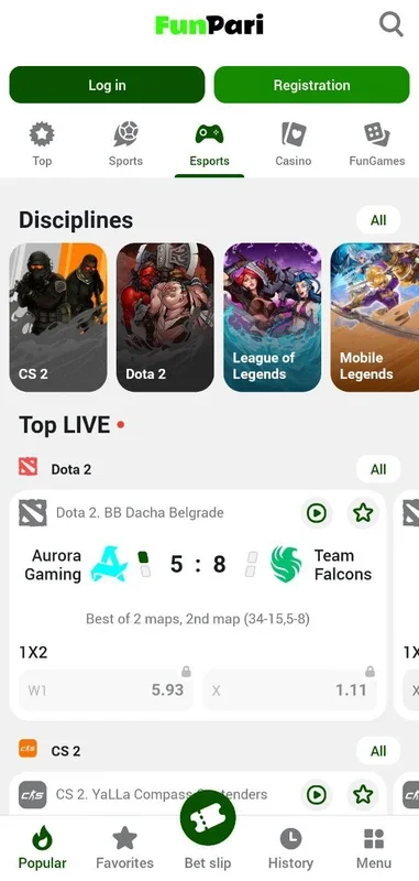 FunPari for Android - Enjoy Gambling & Sports Betting