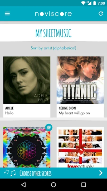 Noviscore for Android - Offline Music Scores with Audio Guides