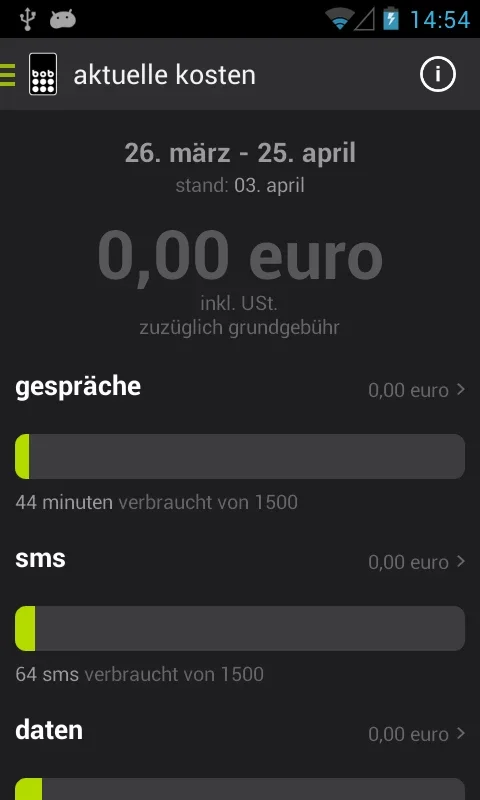 MeinBob for Android - Manage Mobile Tariff Easily