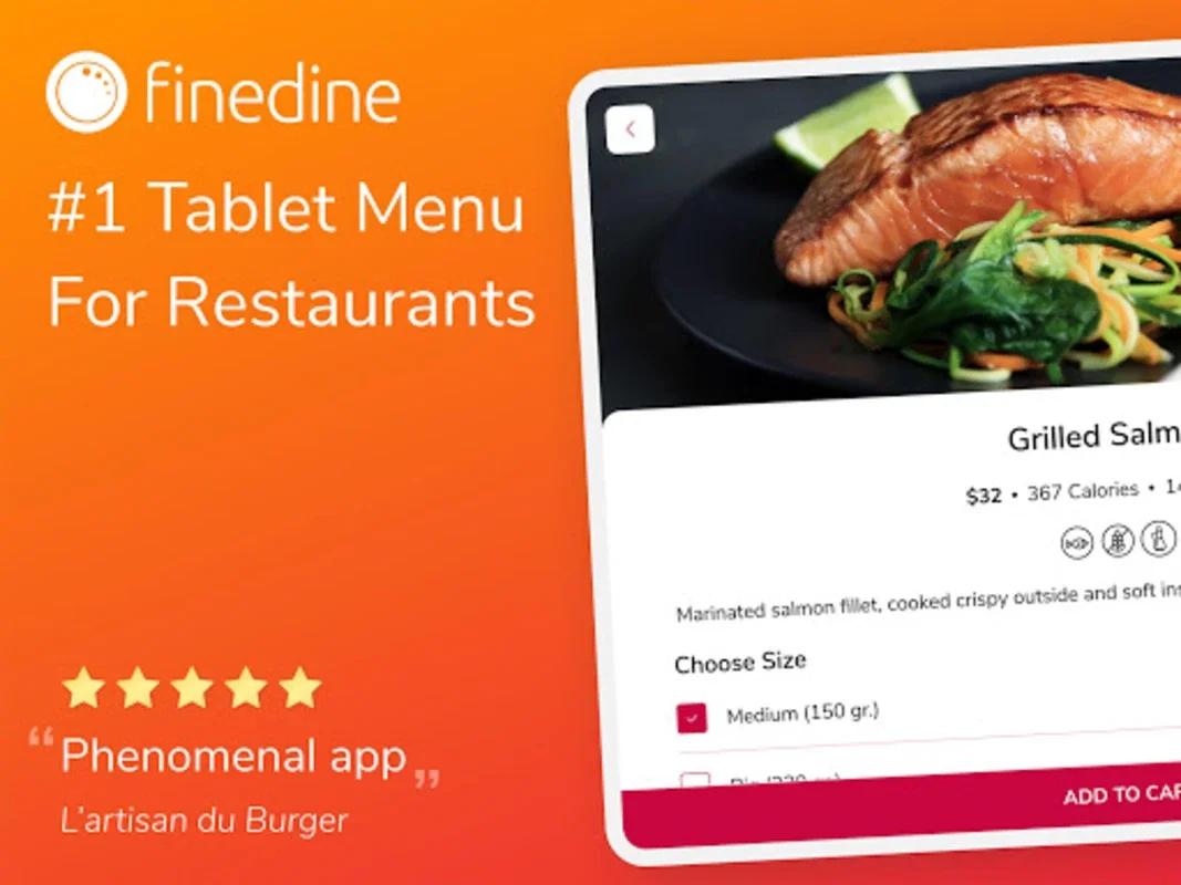 FineDine Tablet Menu for Android - Elevate Dining Experience