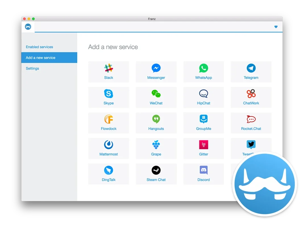 Franz for Mac - Consolidate Your IM Accounts