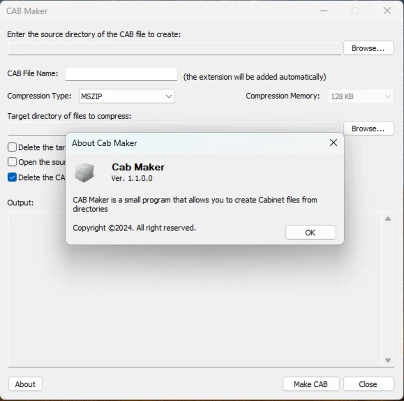 CAB Maker: Efficient CAB File Creation for Windows