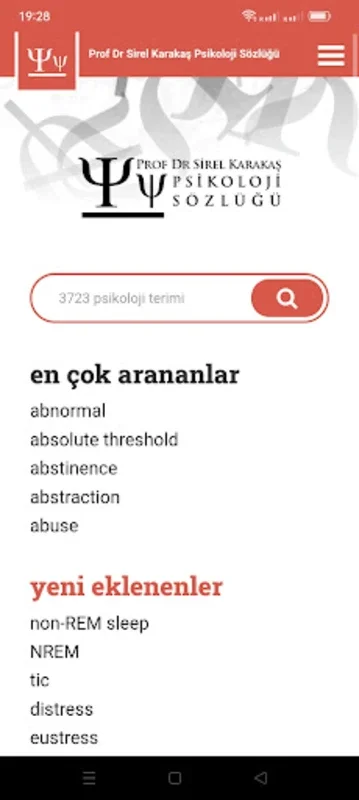 Psikoloji Sözlüğü for Android - Enhance Your Psychology Vocabulary