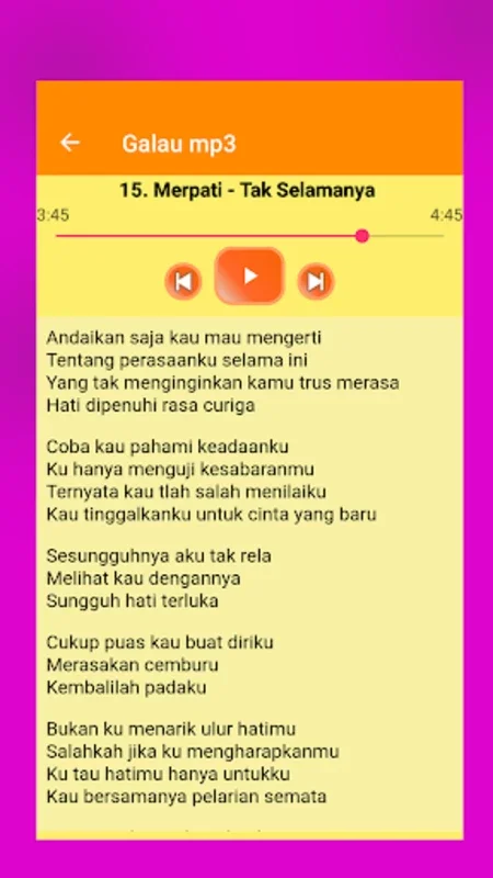 Kumpulan Lagu Galau Offline for Android - Emotional Song Hub