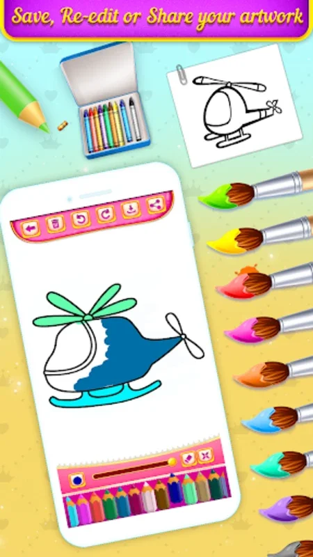 Planes Drawing & Coloring Book for Android - Unleash Creativity