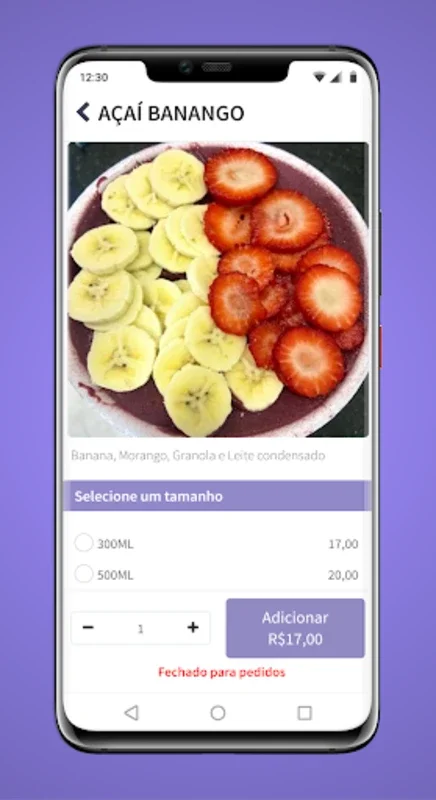 Açaí do Erick for Android - Effortless Açaí Ordering