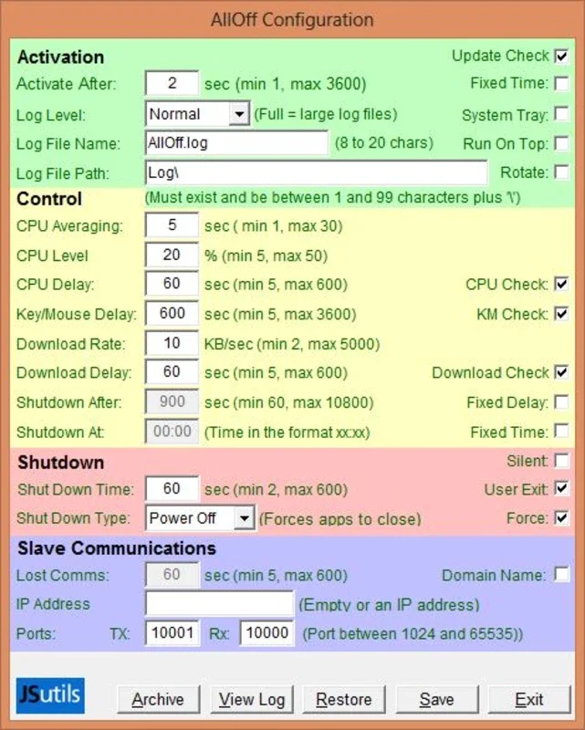 AllOff for Windows: Save Energy and Control Remotely