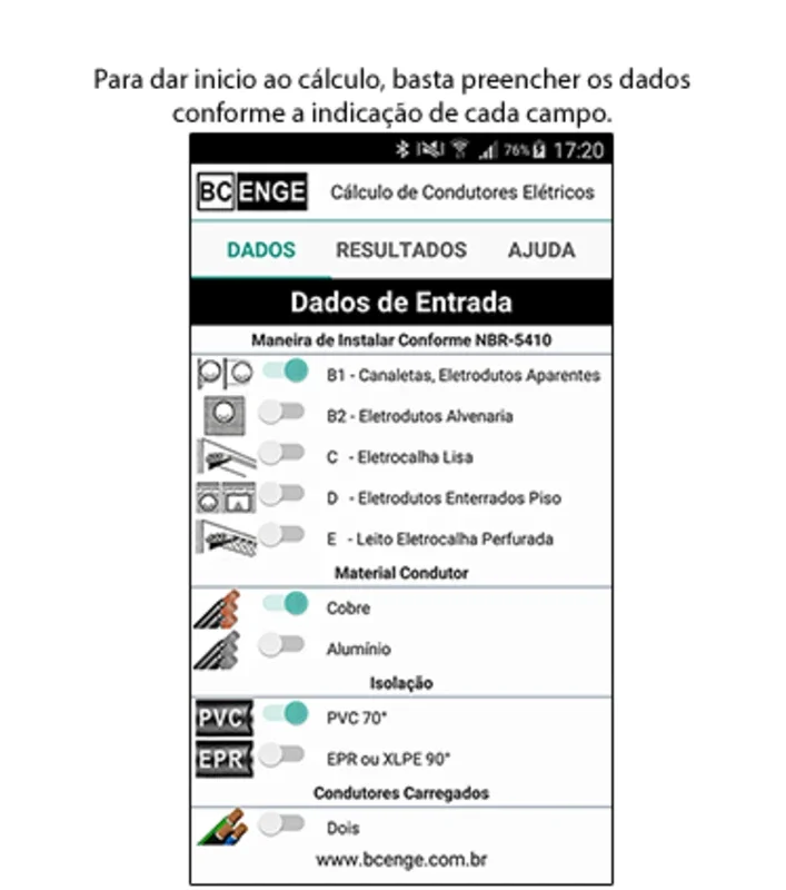 Bcenge for Android - Optimize Electrical Installations