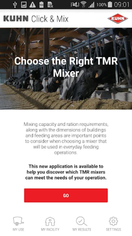 KUHN Click&Mix for Android: Optimize TMR Mixers