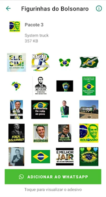 Figurinhas do Bolsonaro for Android - Enhance WhatsApp Fun